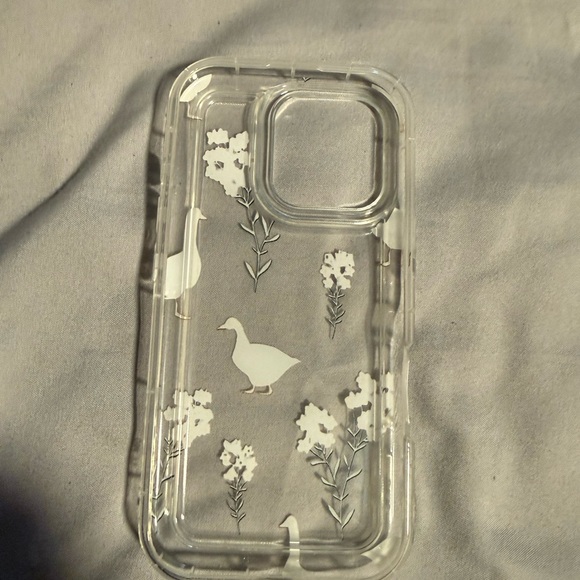Clear Goose Pattern Phone Case - Picture 2 of 2